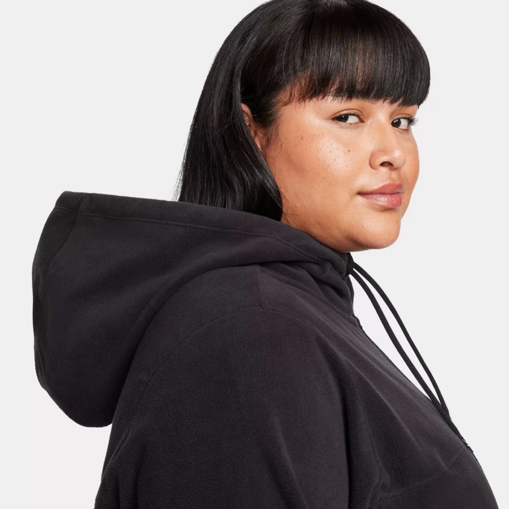 Nike Plus Size Therma-FIT Full-Zip Fleece Black Hoodie NWT - Picture 5 of 14